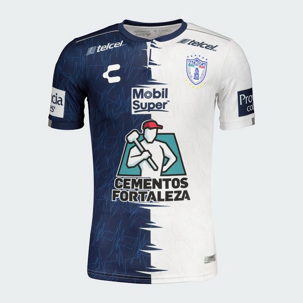 Tailandia Camiseta Pachuca 1ª Kit 2019 2020 Azul Blanco